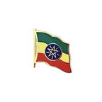 Ethiopia with star Flag Lapel Pin