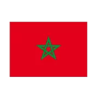 Morocco Flag Sticker 3x4", 5 pcs