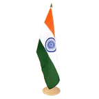 India Large Table Flag 12x18", wooden