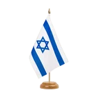 Israel Table Flag 6x9", wooden