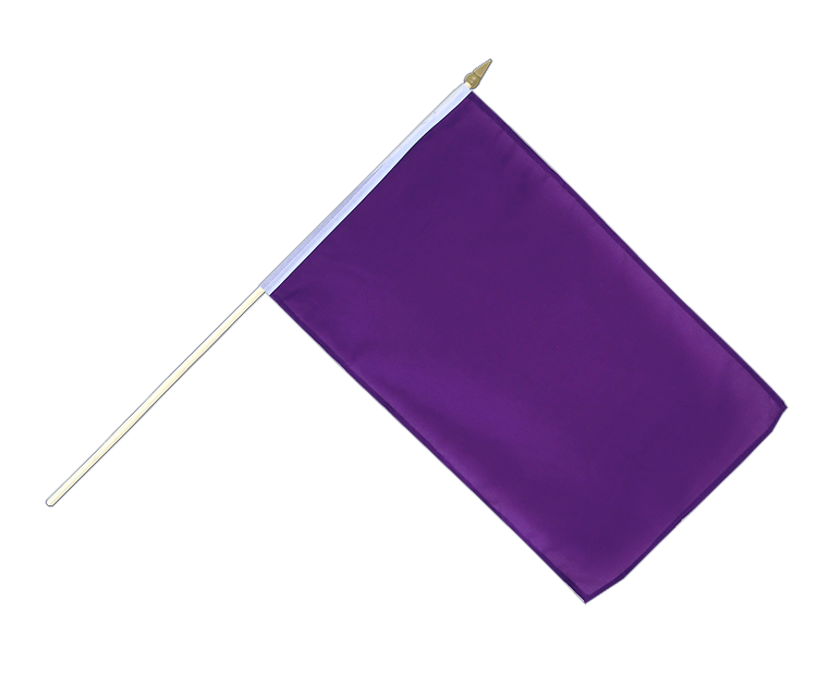 Purple - Hand Waving Flag 12x18"