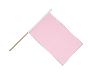 pink Hand Waving Flag 6x9"