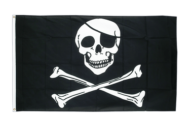 Pirate Skull and Bones 2x3 ft Flag