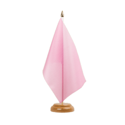 pink Table Flag 6x9", wooden