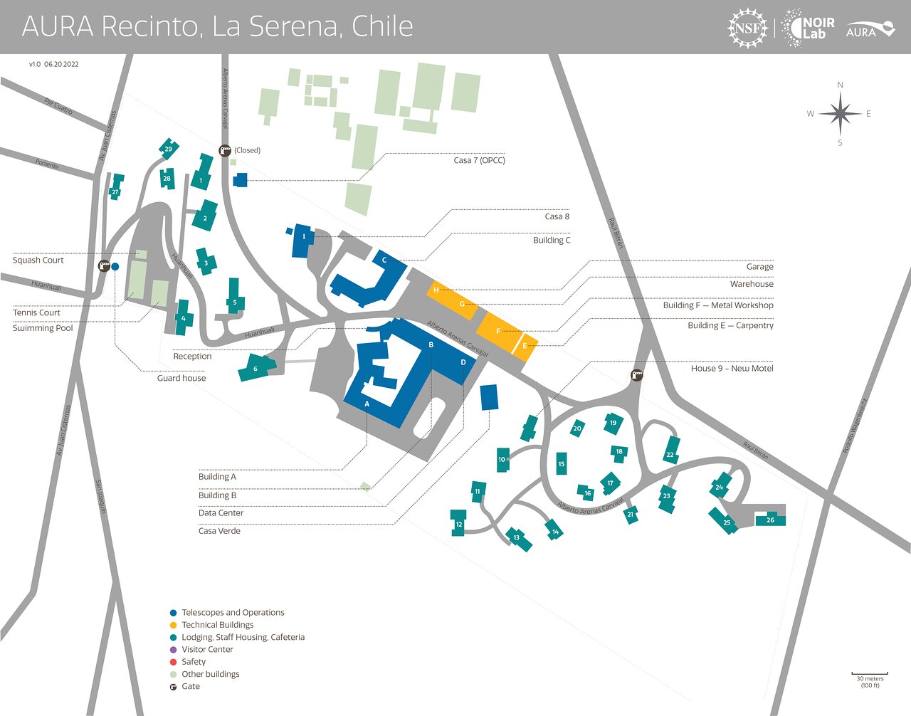 AURA Recinto map