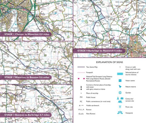 Two Saints Way - Chester to Lichfield + Lichfield to Chester