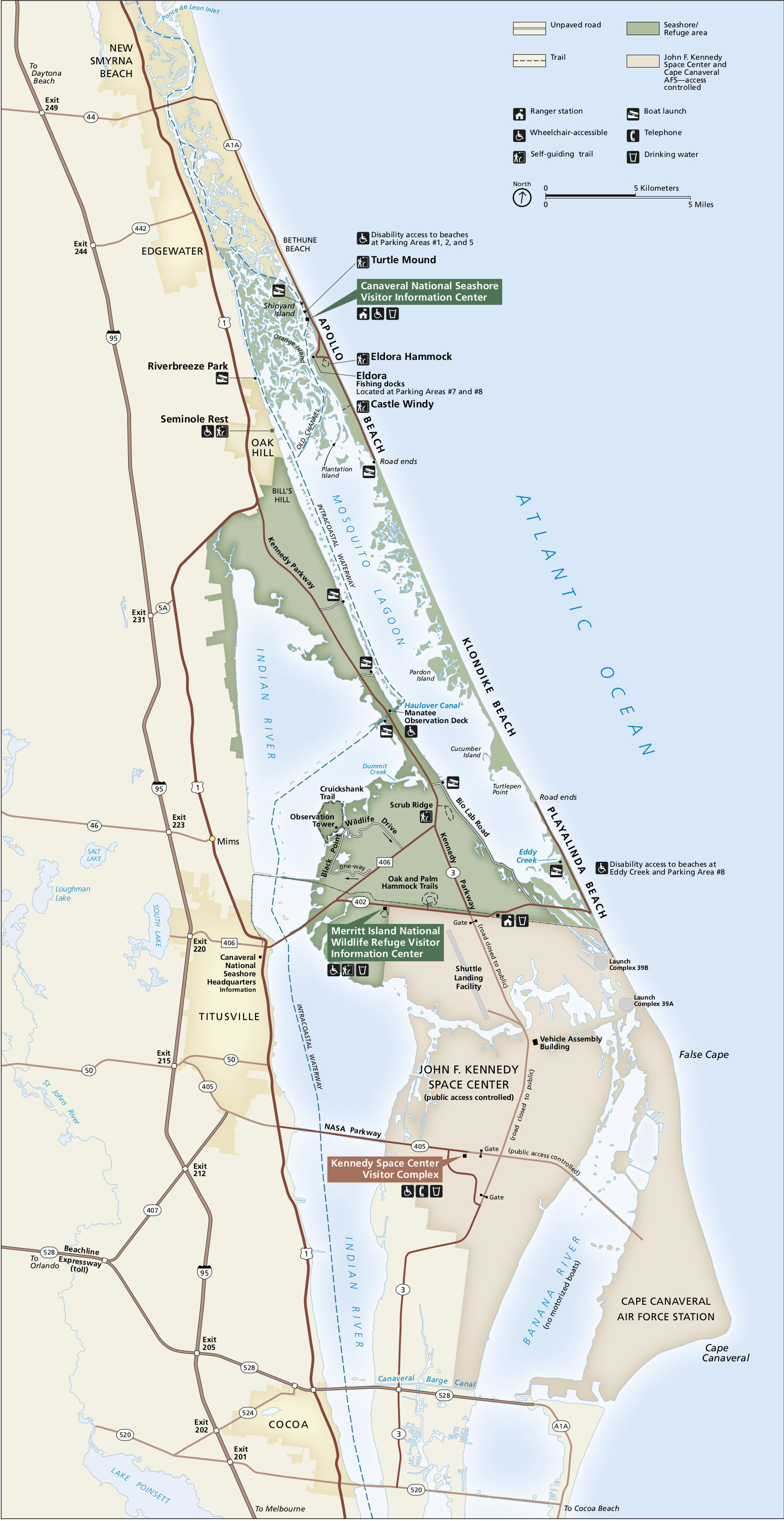 Florida Cape Canaveral Map - United States Map