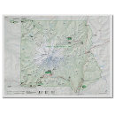 Mount Rainier National Park map poster