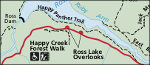 North Cascades highway detail map