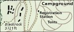 Shenandoah National Park Big Meadows detail map thumbnail