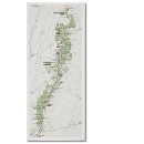 Shenandoah National Park map poster