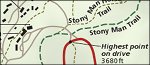 Shenandoah National Park Skyland map thumbnail