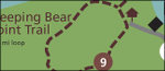 Sleeping Bear Dunes trail map