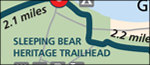 Sleeping Bear Heritage Trail map