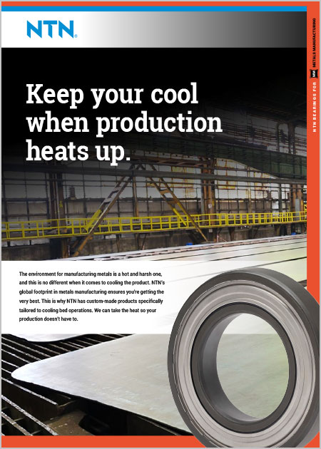 NTN Bearings for Cooling Beds Brochure cover image