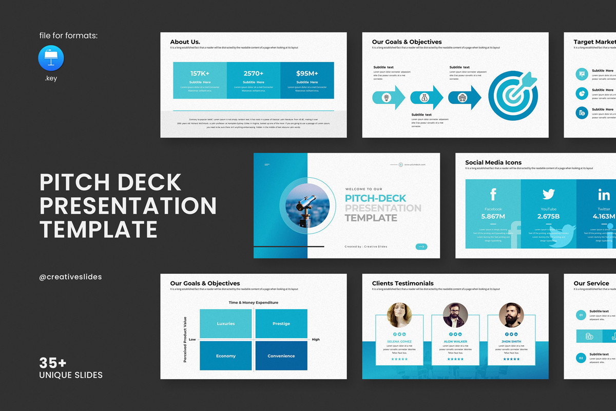 Pitch Deck Keynote Template | Nulivo Market