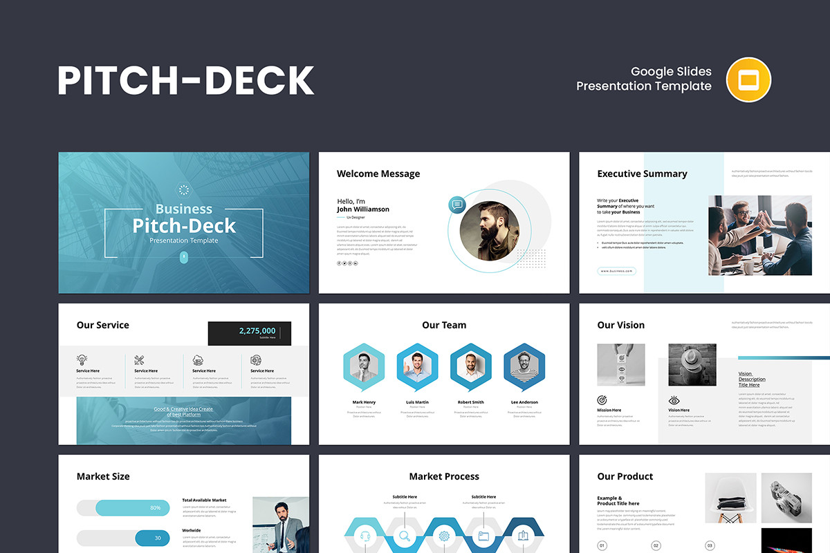 Pitch-Deck Google Slides Template | Nulivo Market