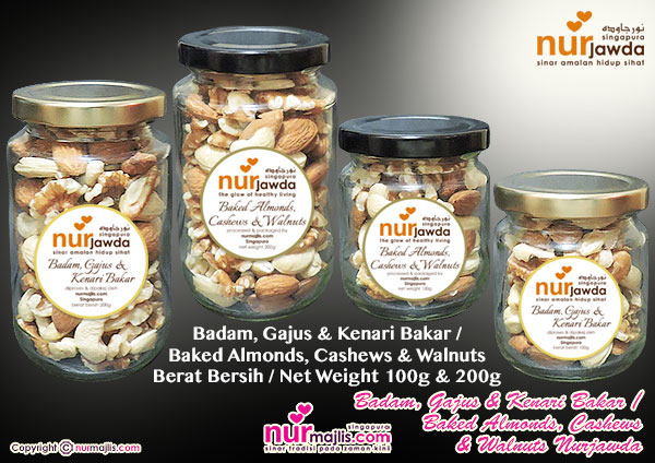 nurjawda BADAM, GAJUS & KENARI BAKAR @nurmajlis.com