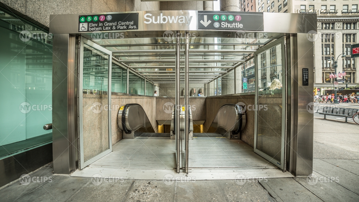 Subway Train Station Entrance