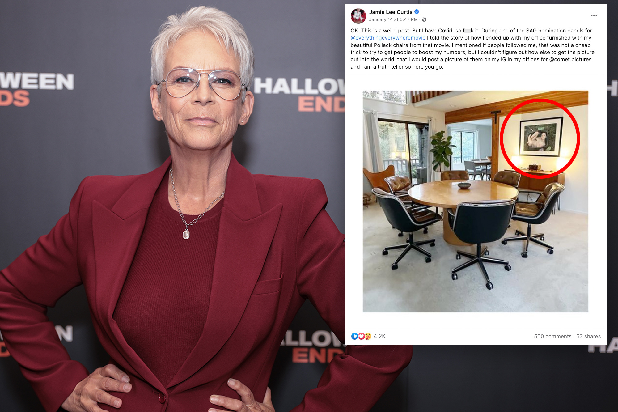 Jamie Lee Curtis slammed for photo of naked child in a box: 'strong Epstein  vibes'