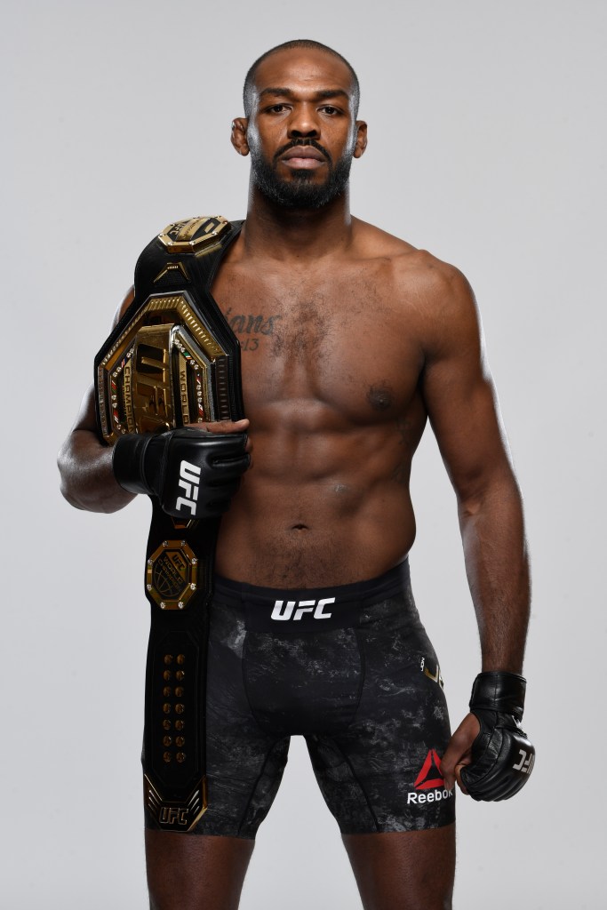 Jon Jones at light heavywight, weighing 205lbs., February 5, 2020