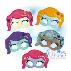 Mermaid Pretend Mask Embroidery