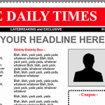 iPad Newspaper Template