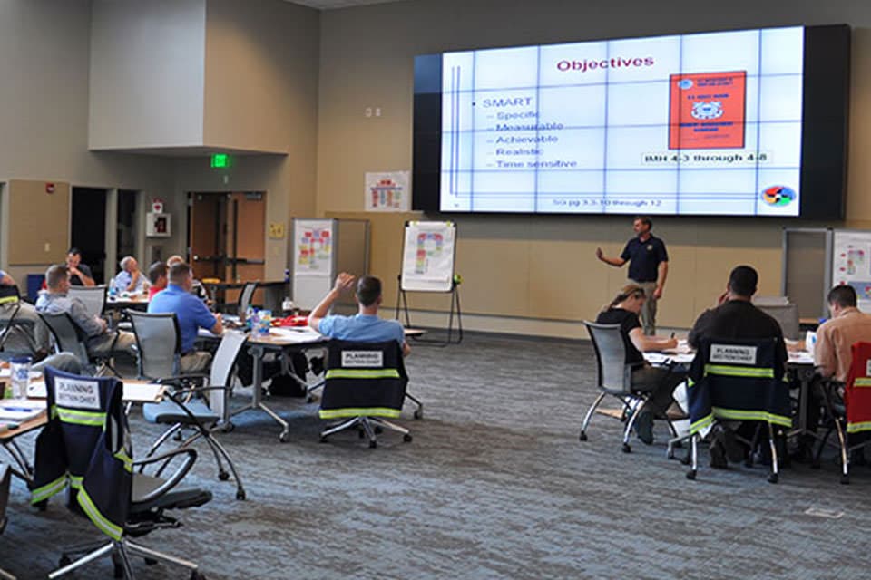 View of training session at Disaster Response Center