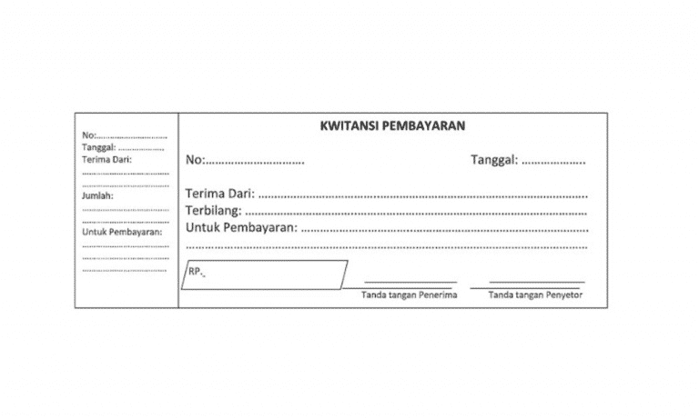 3 Format Kwitansi Word, PSD, Excel Bisa Di Edit (Download)