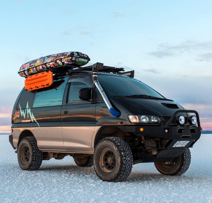 Lifted Mitsubishi Delica L400 Overland van