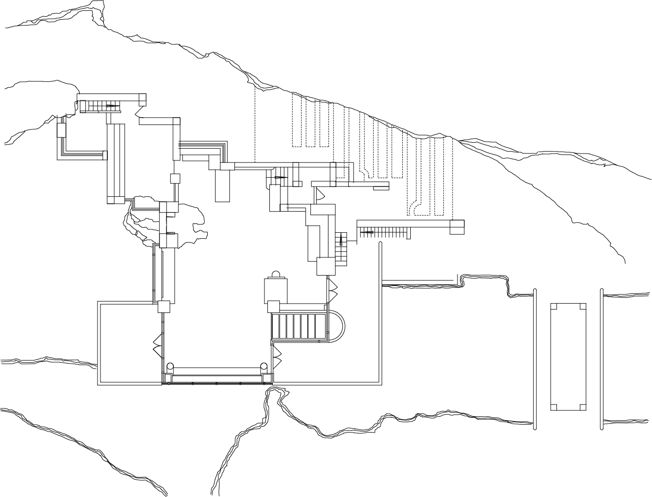 Fallingwater Floor Plan With Dimensions