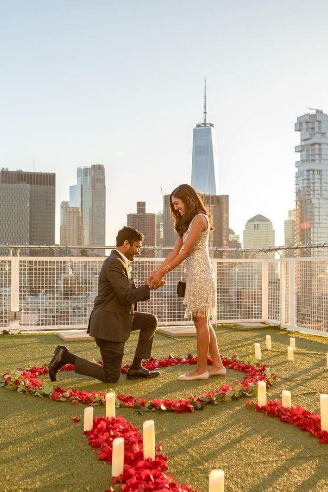 best proposal ideas with flowers and hearts1