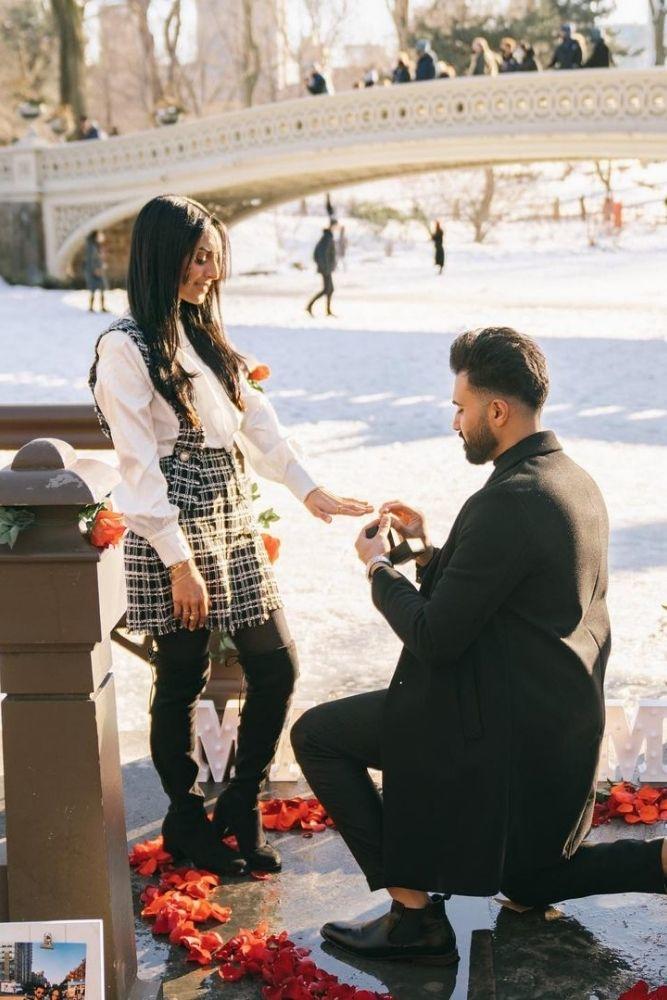 best proposal ideas with flowers and hearts2