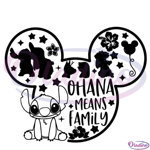 Ohana Means Family Disney Design SVG