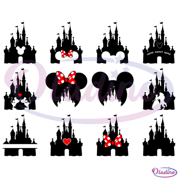 Disney Castle Bundle SVG Digital File