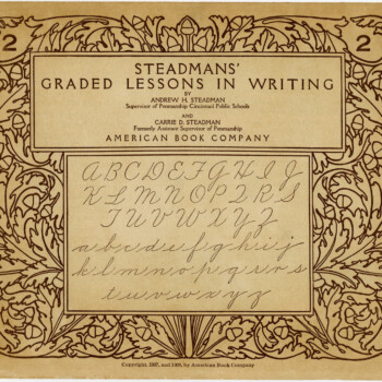 steadmans writing lessons booklet, old school printable