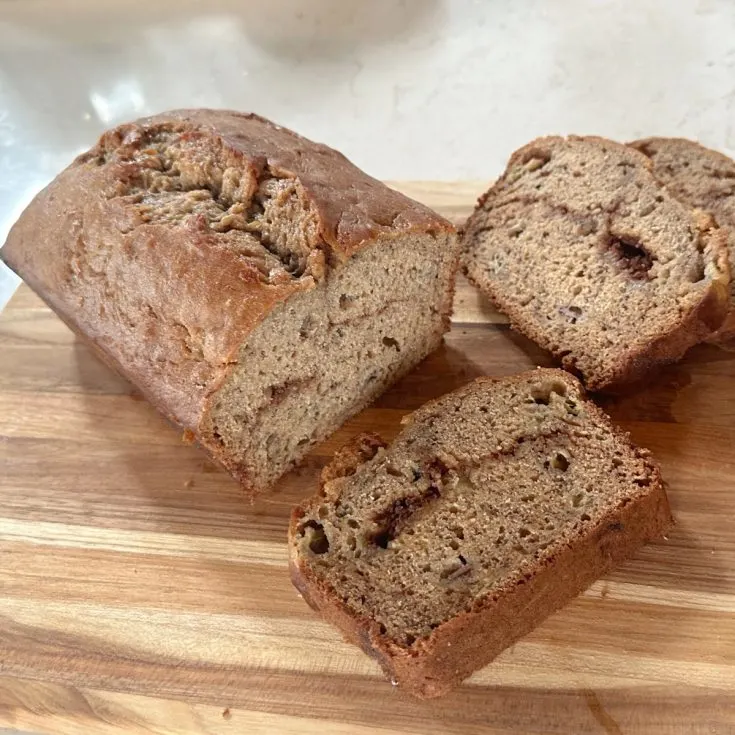 cinnamon swirl banana bread