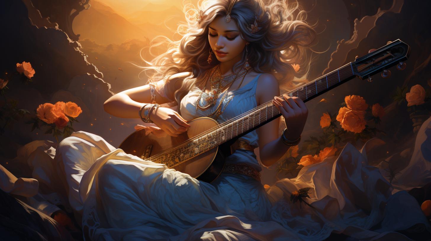 Indian Goddess Saraswati Story: A Tale of Wisdom and Art