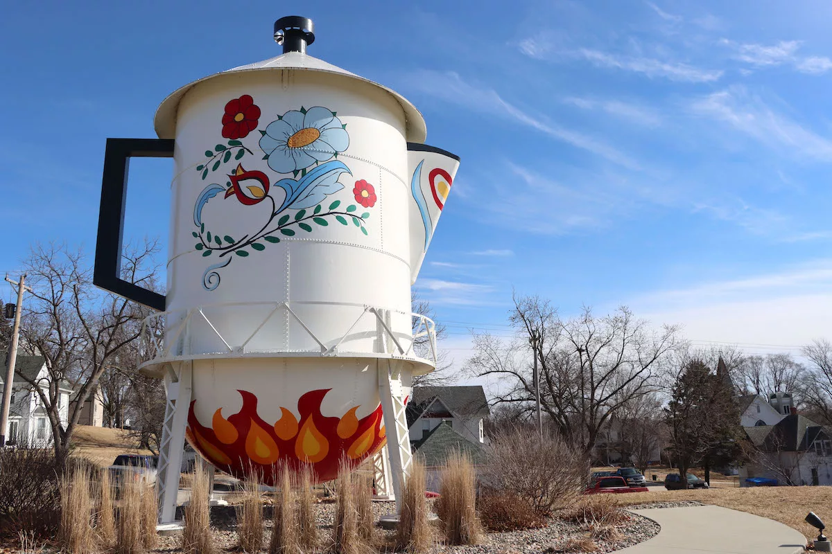 World's Largest Swedish Coffee Pot in Stanton, Iowa