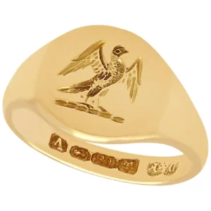 Antique 1920s Yellow Gold Signet Ring