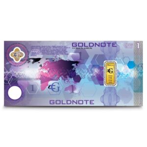 1 Gram Goldnote For Sale (Sealed Bar) New