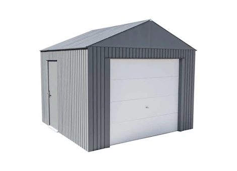 SOJAG Everest Wind & Snow Rated Steel Garage - 12 ft. x 10 ft. x 10 ft. Charcoal