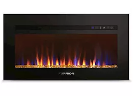 Lippert 30in built-in electric fireplace, w/crystal flame effect-flat panel