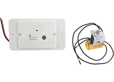 MTI Industries COMBINATION CARBON MONOXIDE/PROPANE ALARM -WHITE FLUSH MOUNT W/TRIM RING 12VDC HARD WIRE W/SOL VALVE