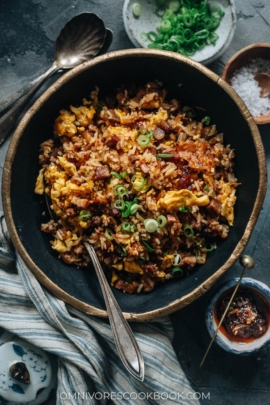 XO sauce fried rice with char siu pork