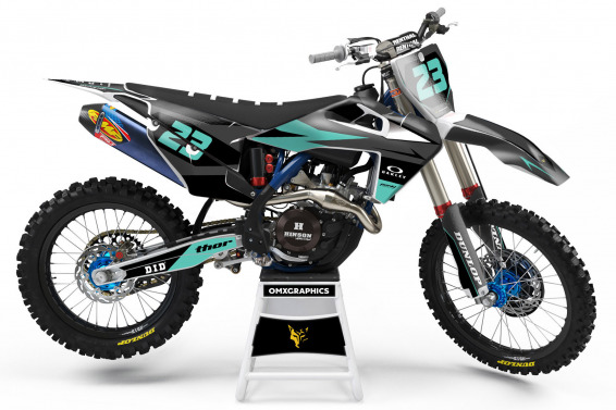 Husqvarna MX Graphics Delta Teal