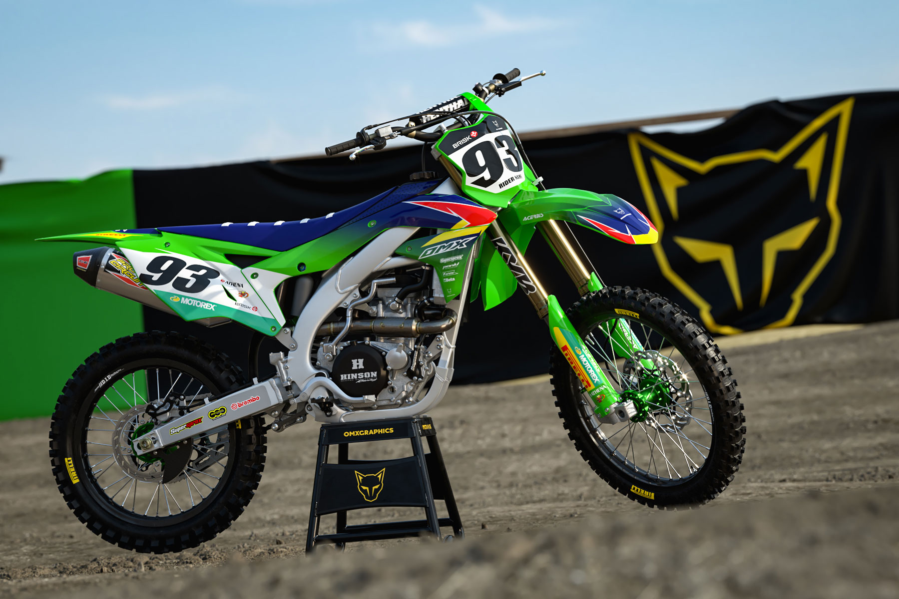 TEAM Mx Graphics For Kawasaki Promo