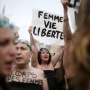 100 Women in FEMEN Action against Violence against Women