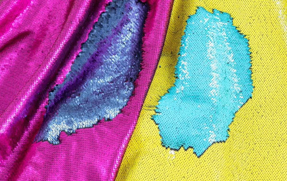 reversible sequin fabrics