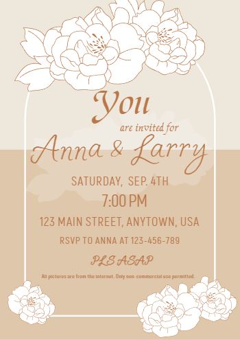 Wonderful Dinner Invitation Template